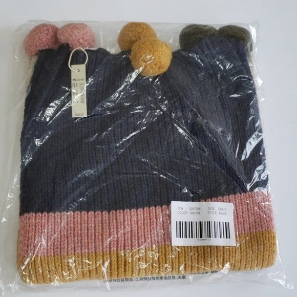 Madewell Striped Pom-Pom Scarf - Picture 5 of 6